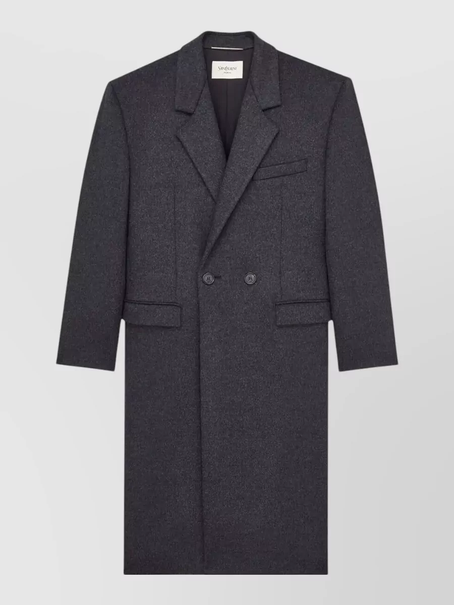 Saint Laurent wool double-breasted coat