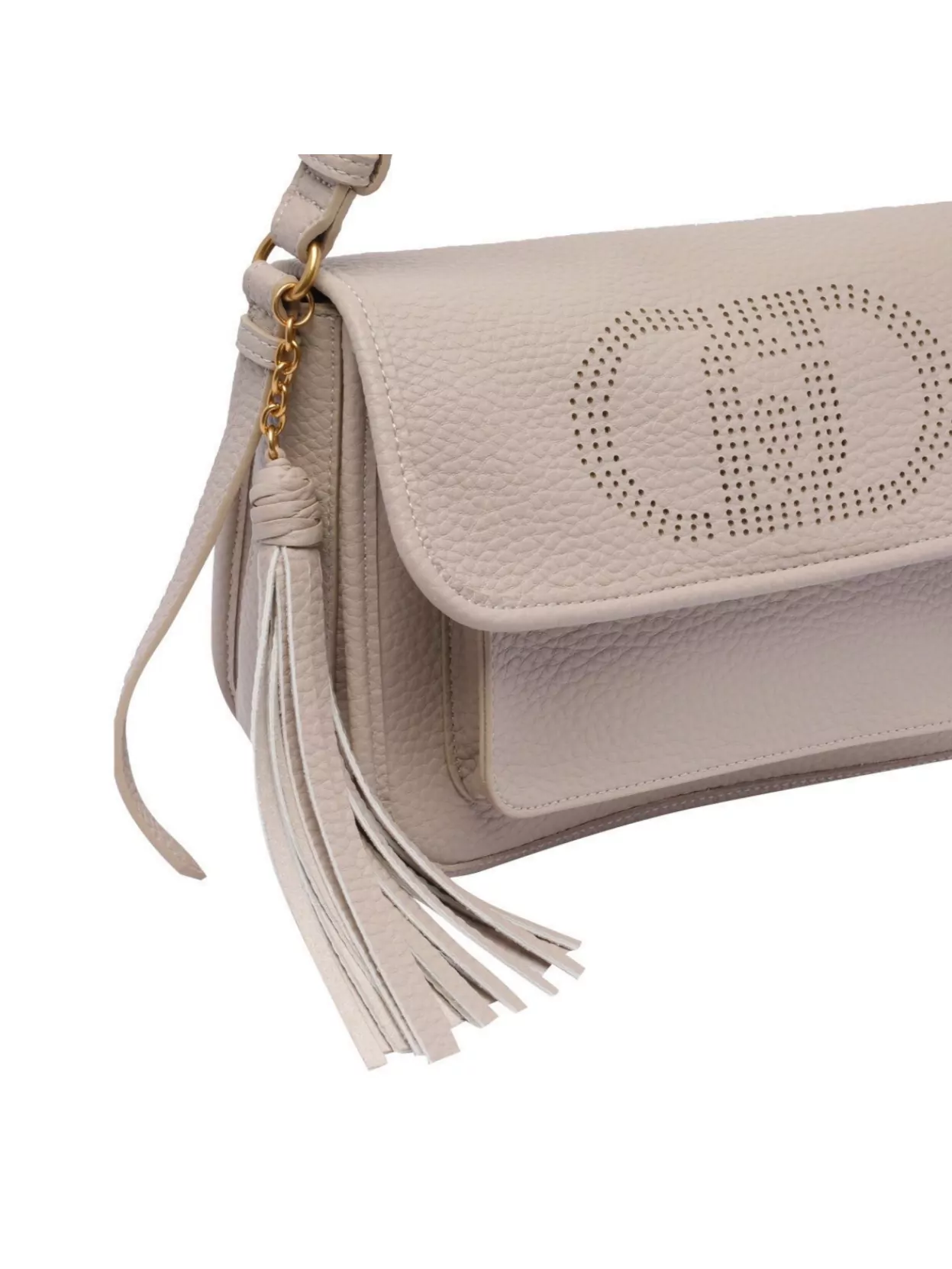 LIU •JO CROSSBODY BAG WITH ADJUSTABLE SHOULDER STRAP AND TASSEL DETAIL