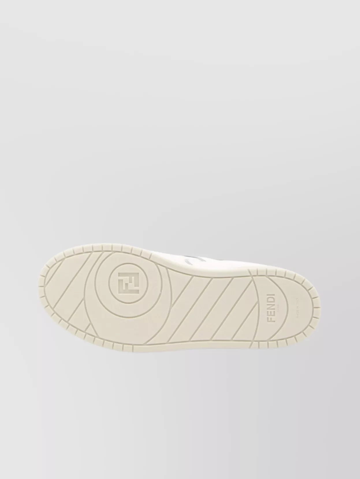 Fendi Leather Low-Top Sneakers Perforated Toe