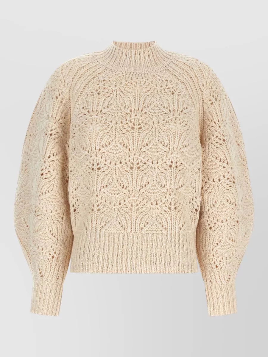 Zimmermann wool cable-knit turtleneck sweatshirt