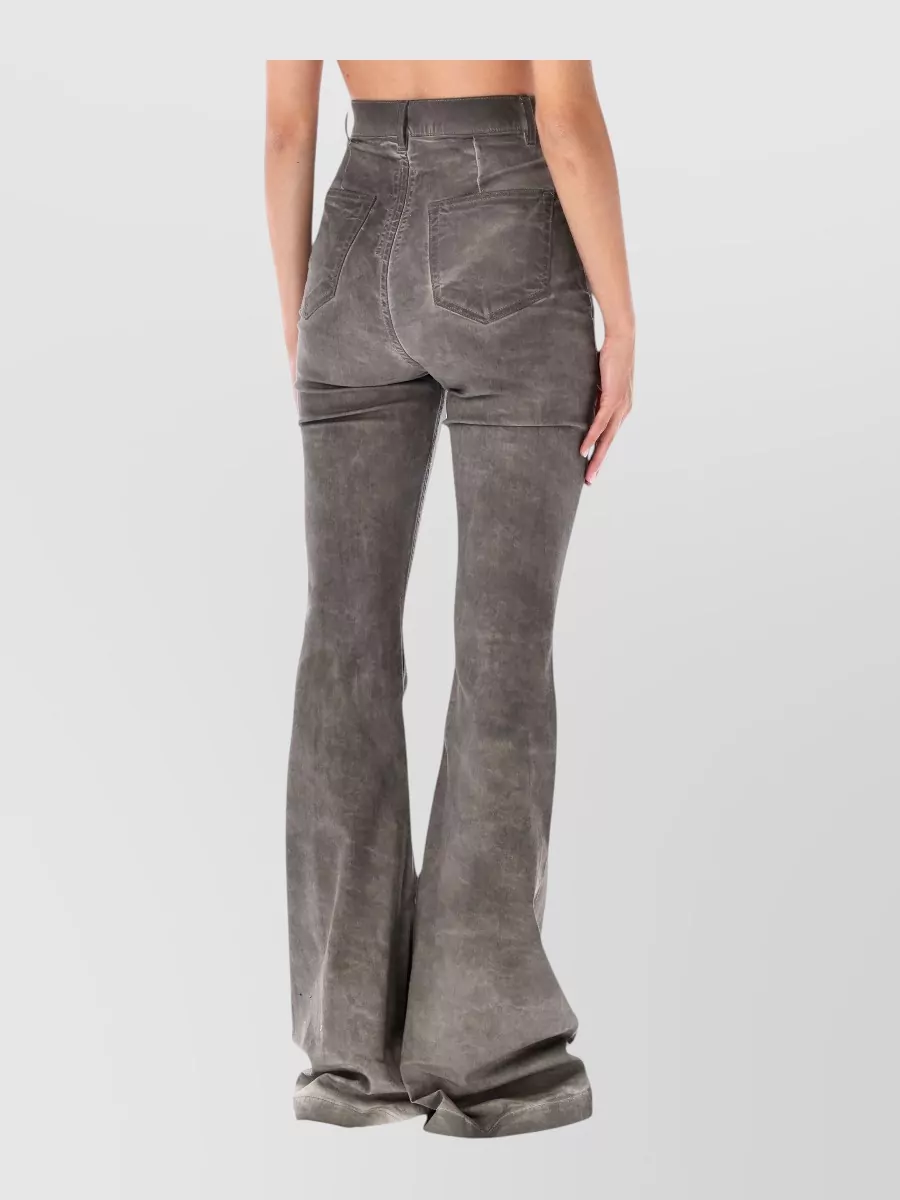 Rick Owens Drkshdw Denim High-Rise Slim-Fit Bootcut Jeans
