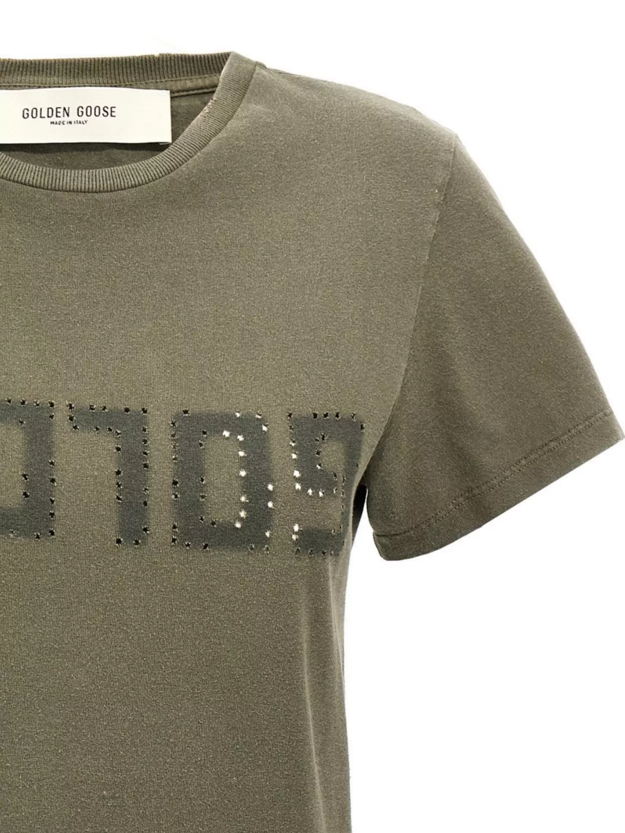 Golden Goose Deluxe Brand Army Green Cotton Doris T Shirt In Green