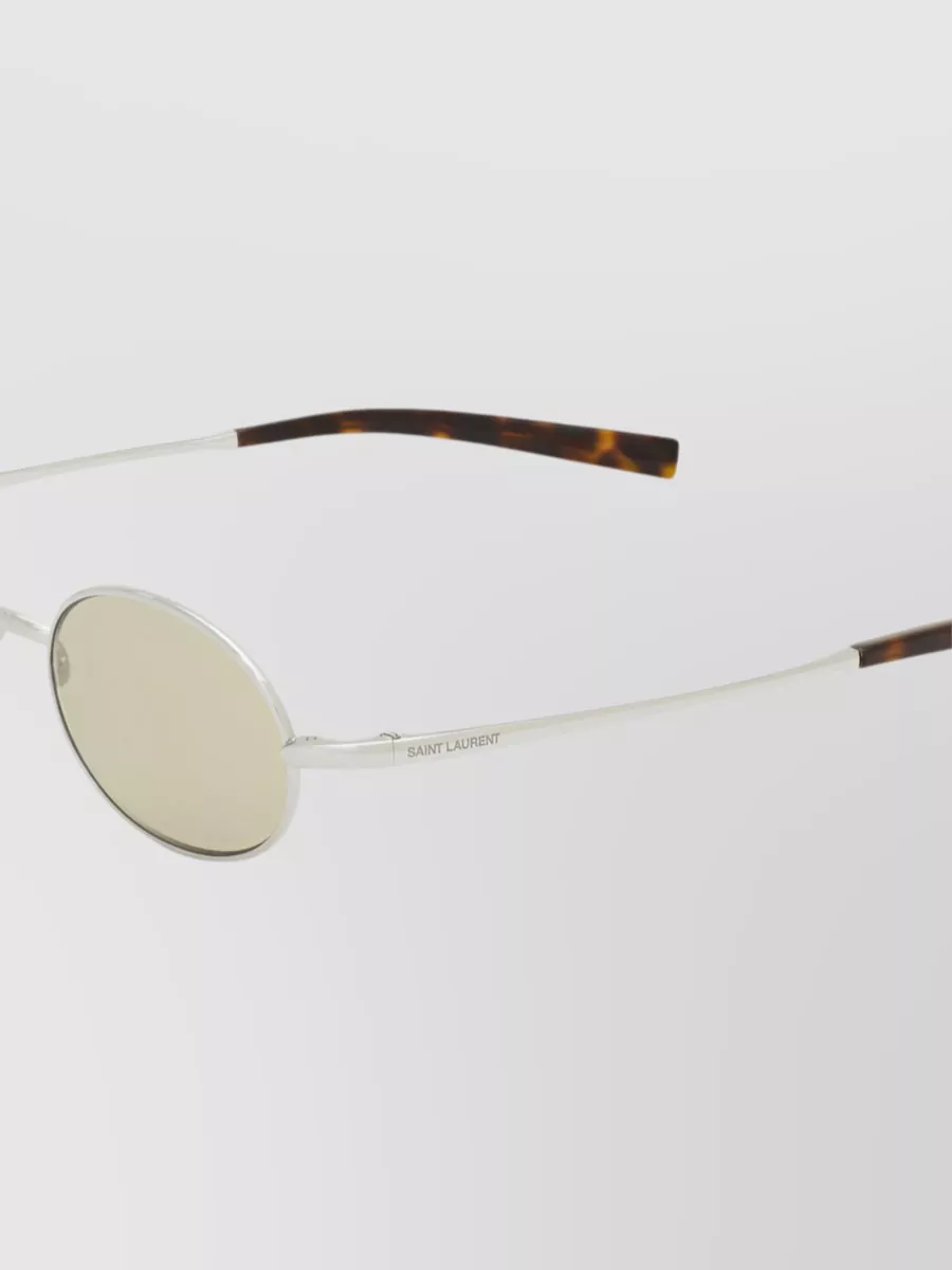 Saint Laurent Titanium Round Sunglasses