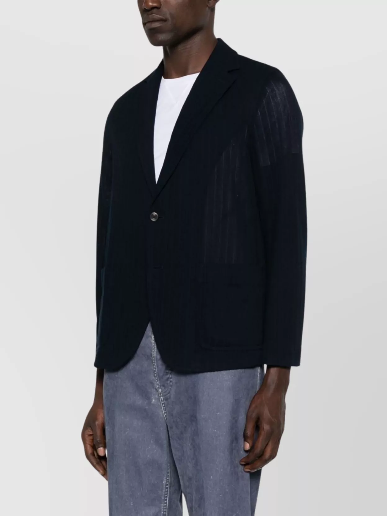 Circolo 1901 Single-Breasted Cotton Jacket Front Pockets