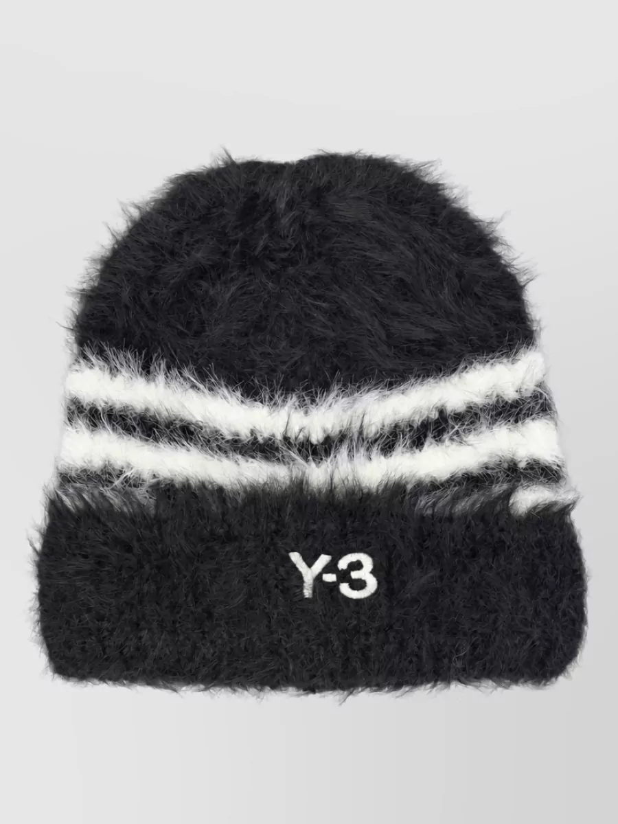 Y-3 striped beanie