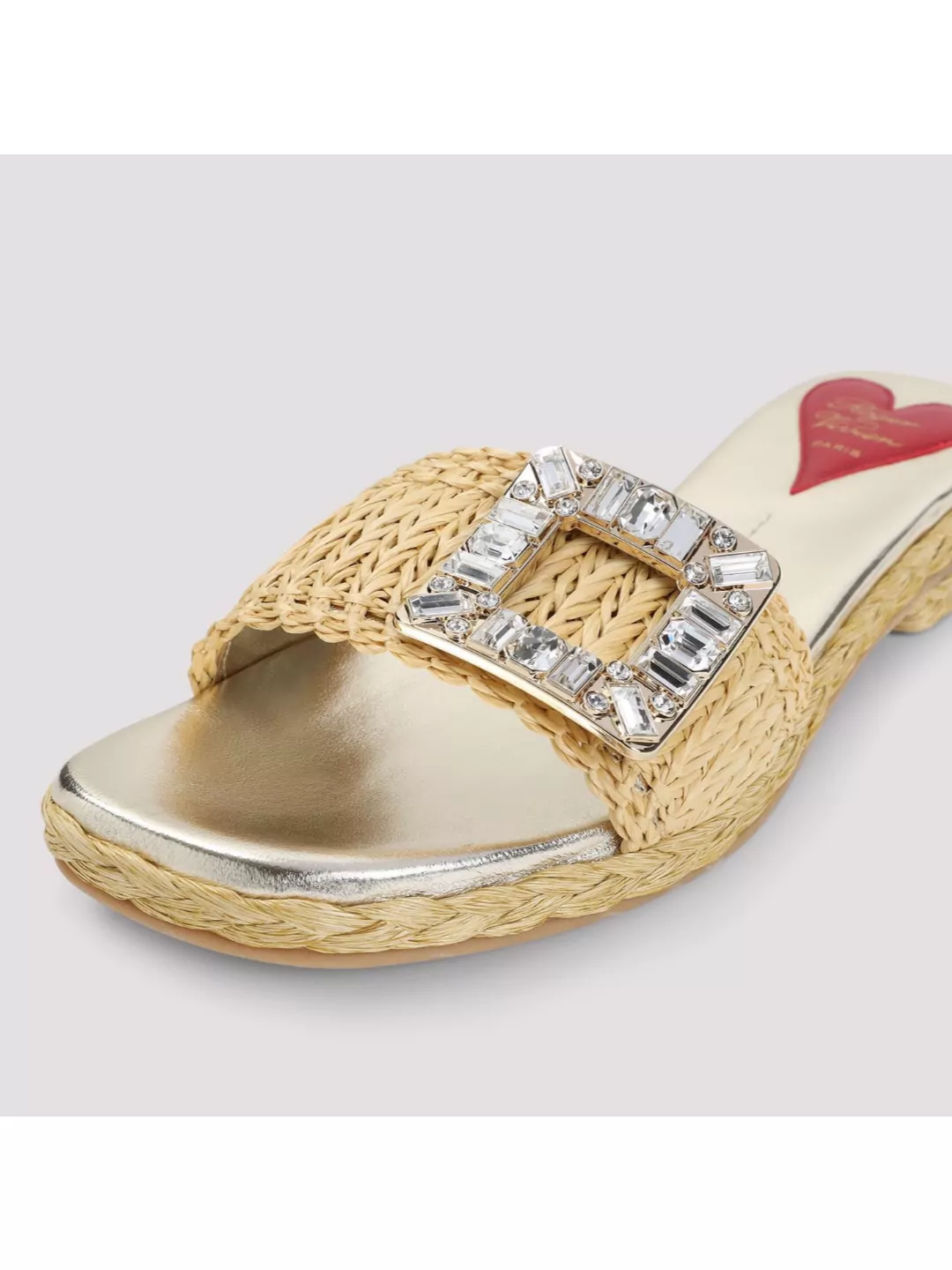 Roger Vivier Buckle Sandals In Neutrals