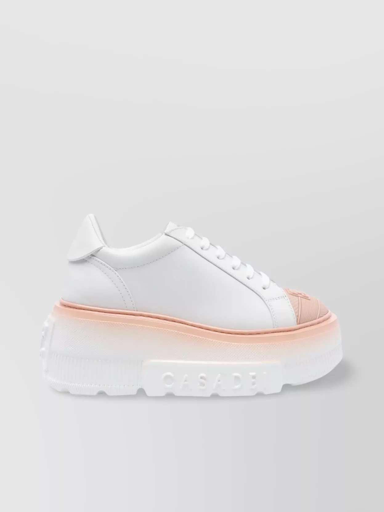 Casadei Low Top Sneakers With Contrast Platform Sole