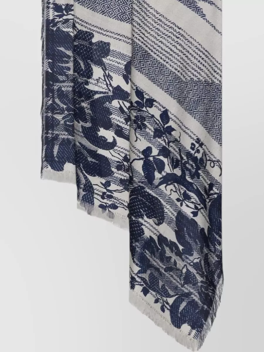 Pierre Louise Mascia Floral-Print Silk Scarf