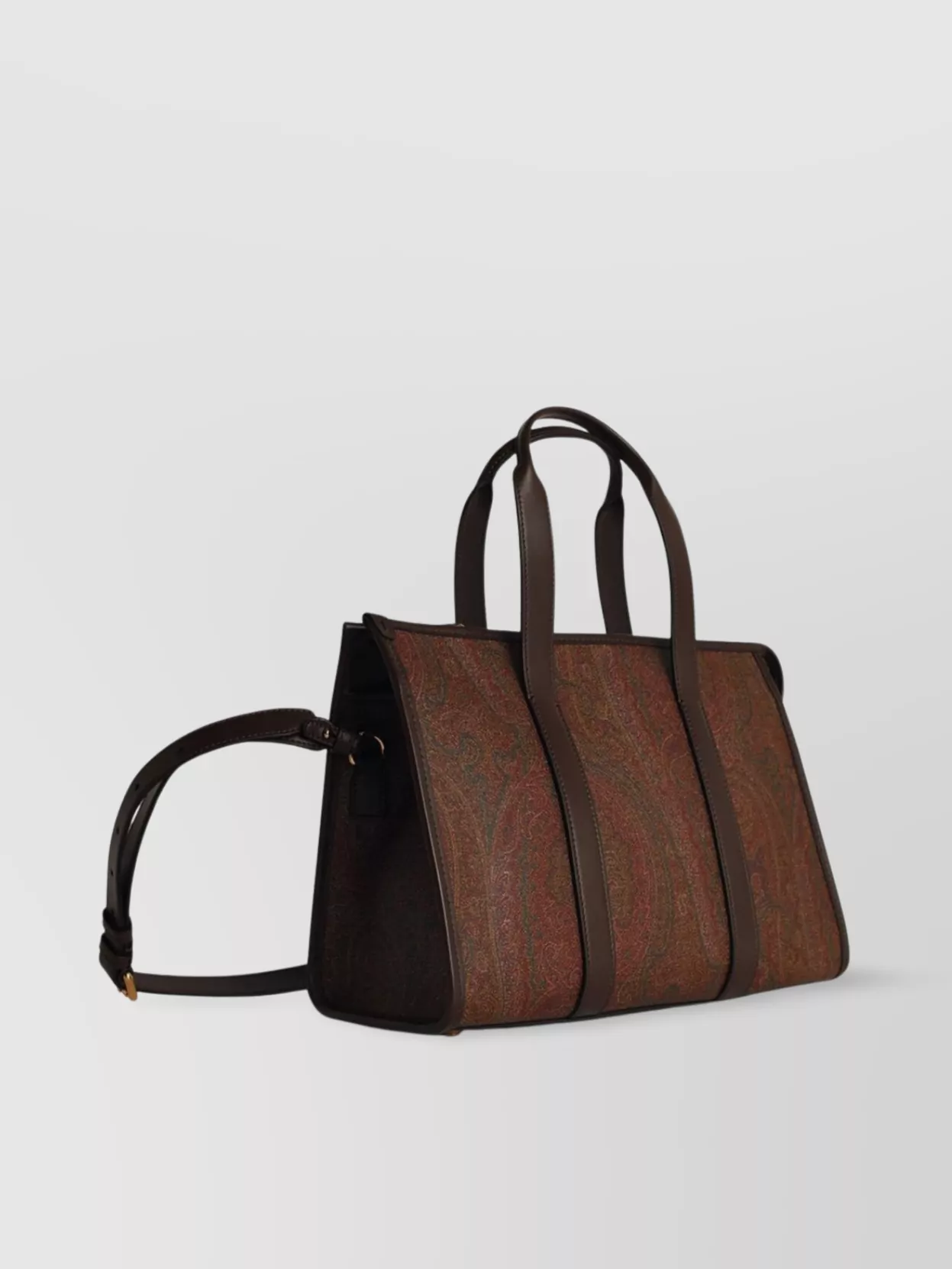 Etro Shoulder Bag With Paisley Pattern And Leather Trim