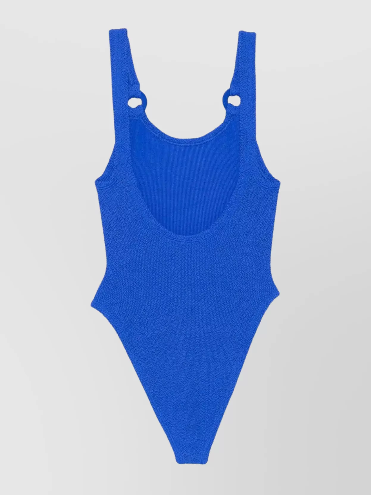 Hunza G Textured Ring Detail Swimwear Collection In Blue