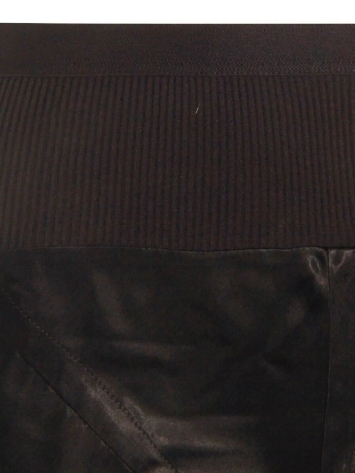 Rick Owens High Waist Wide Leg Trousers With Satin Finish In Black