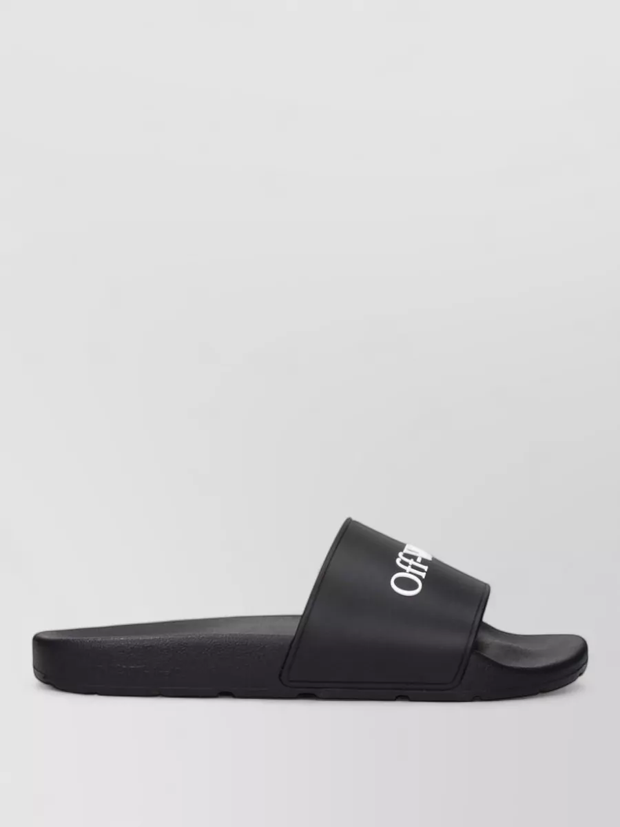 Off-White Cotton Slides