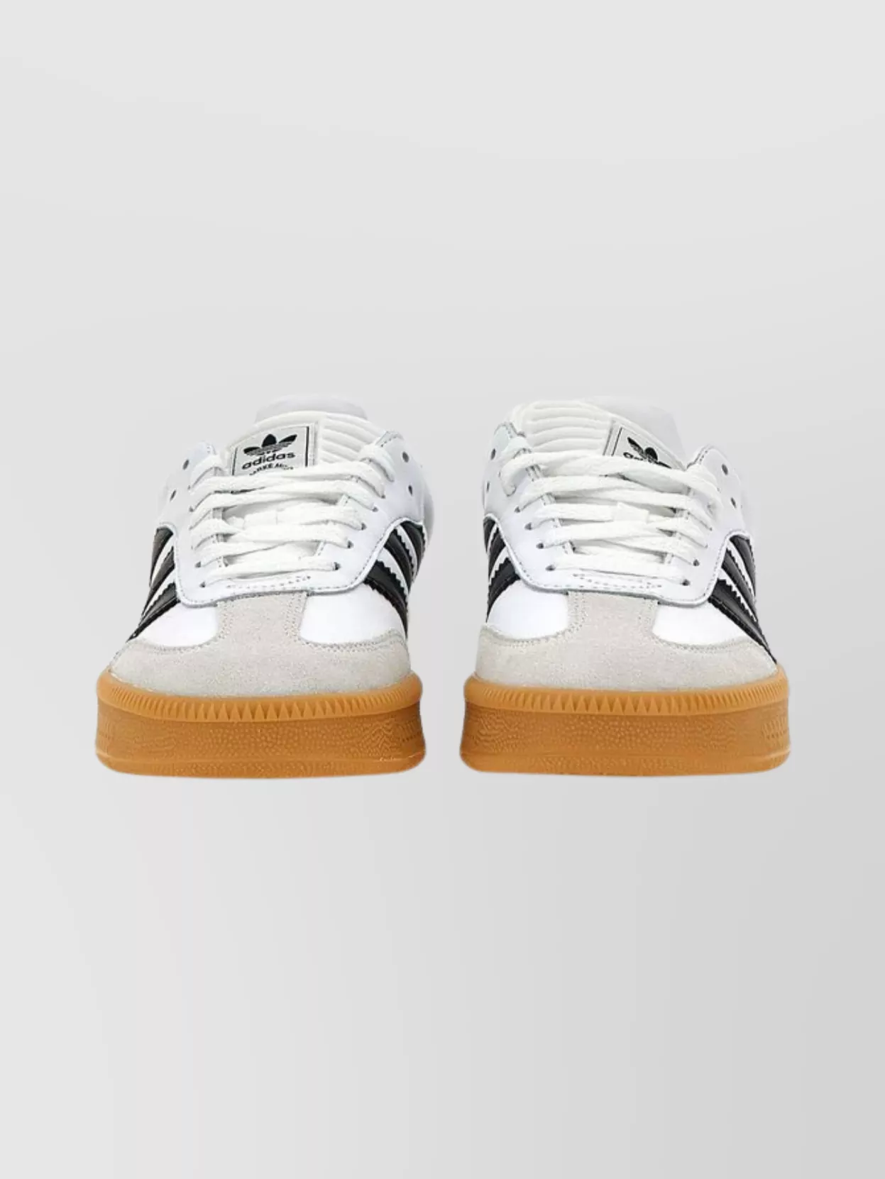 Adidas Samba Trainers With Rounded Toe And Stripes