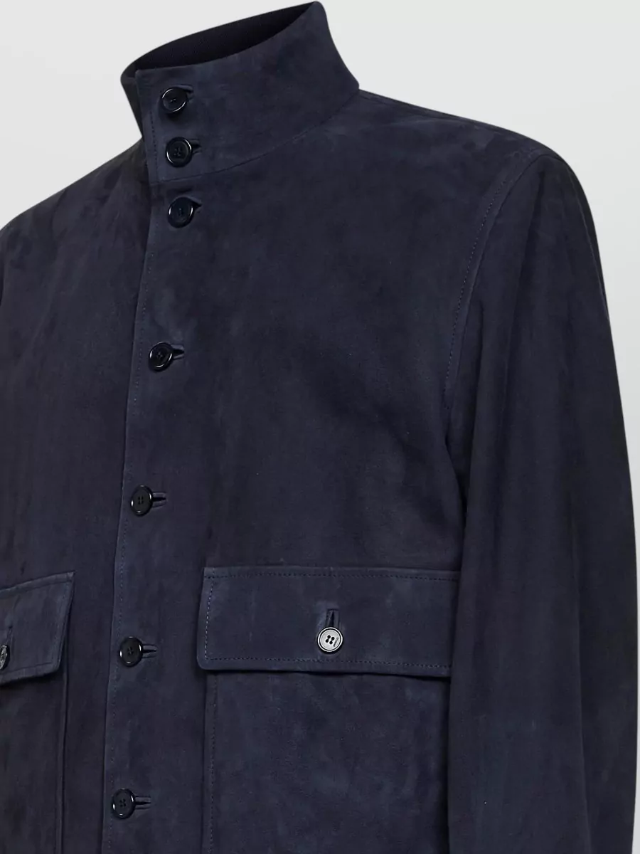 Gucci Suede Leather Regular-Fit Bomber Jacket