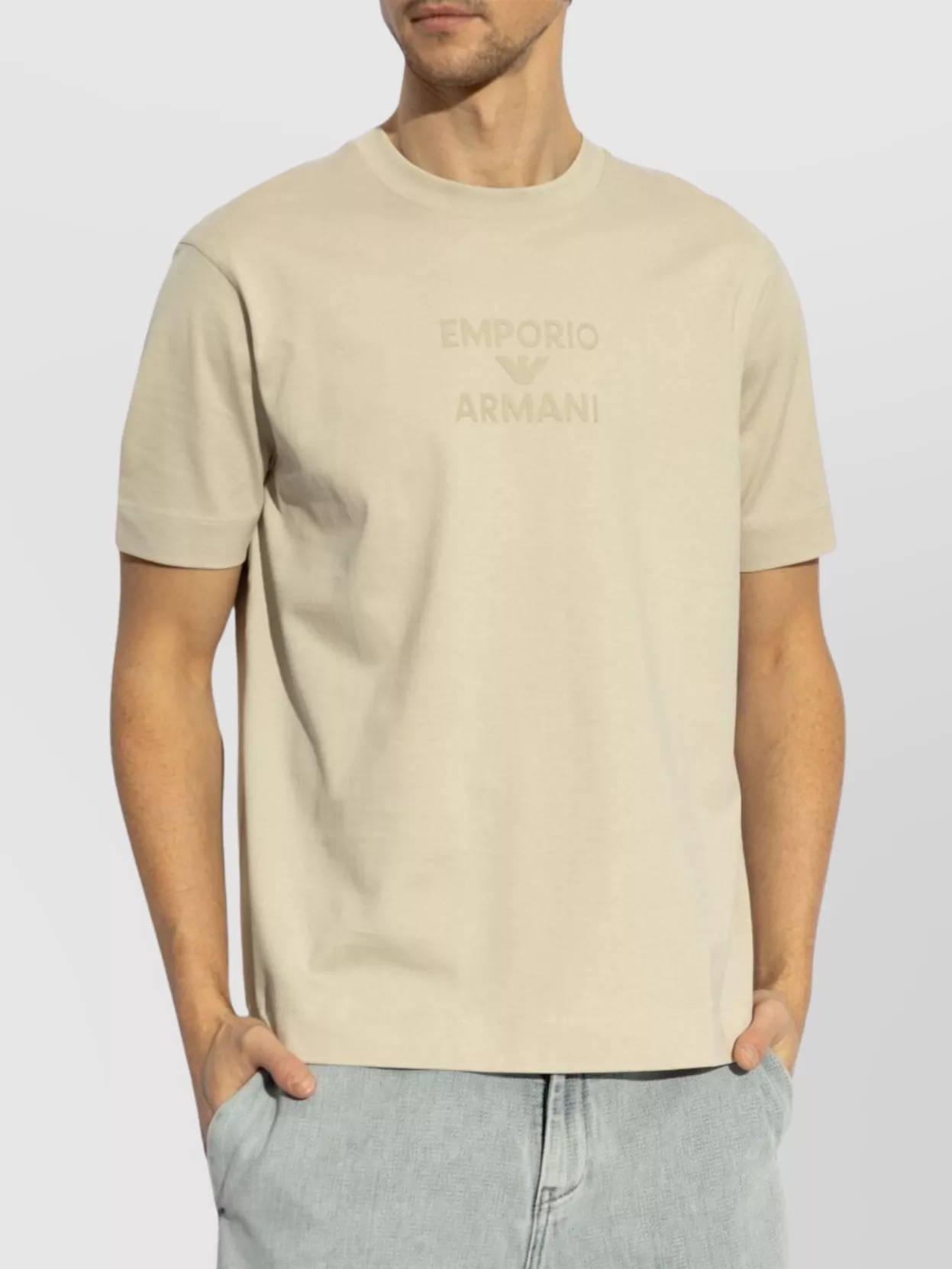 Emporio Armani Cotton Crew Neck T-Shirt