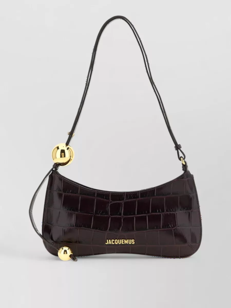 Jacquemus le bisou leather clutch bag