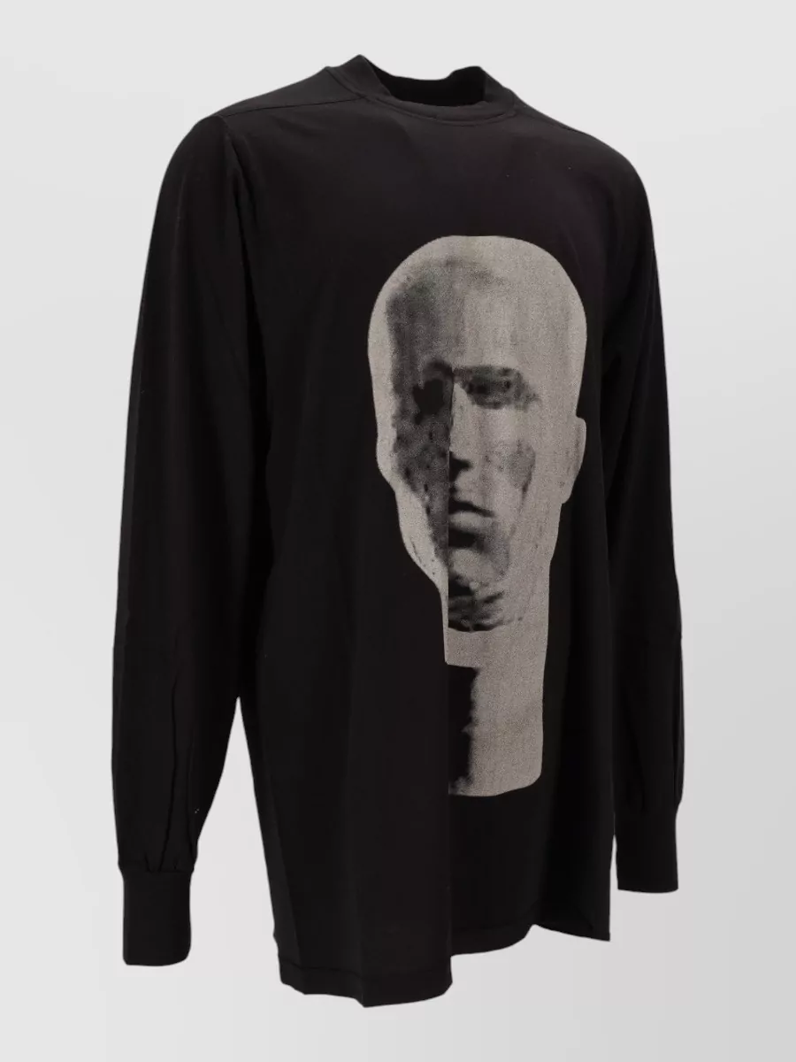 Rick Owens Drkshdw Jumbo Long Sleeve Graphic T-Shirt