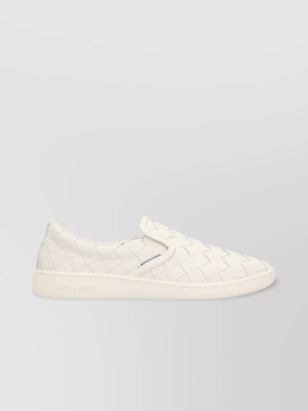 Bottega Veneta Leather Sneakers Featuring Woven Design