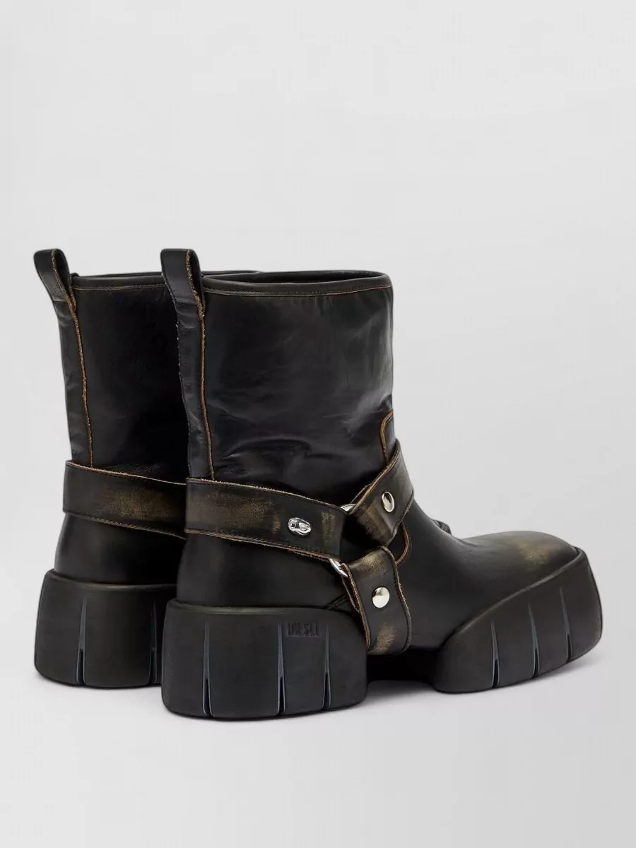 Diesel Leather Ankle Boots
