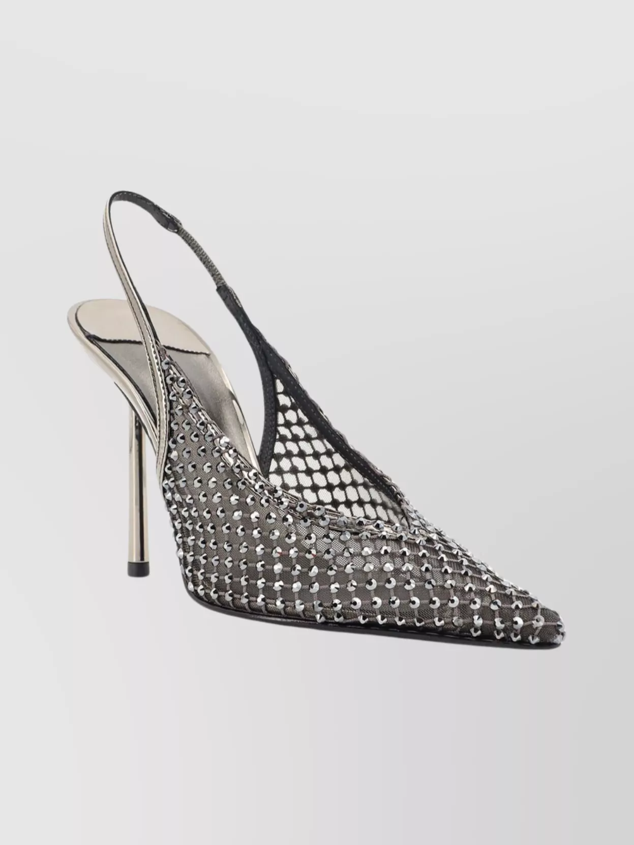 Le Silla Gilda Slingback Stiletto Heel Pumps In Metallic