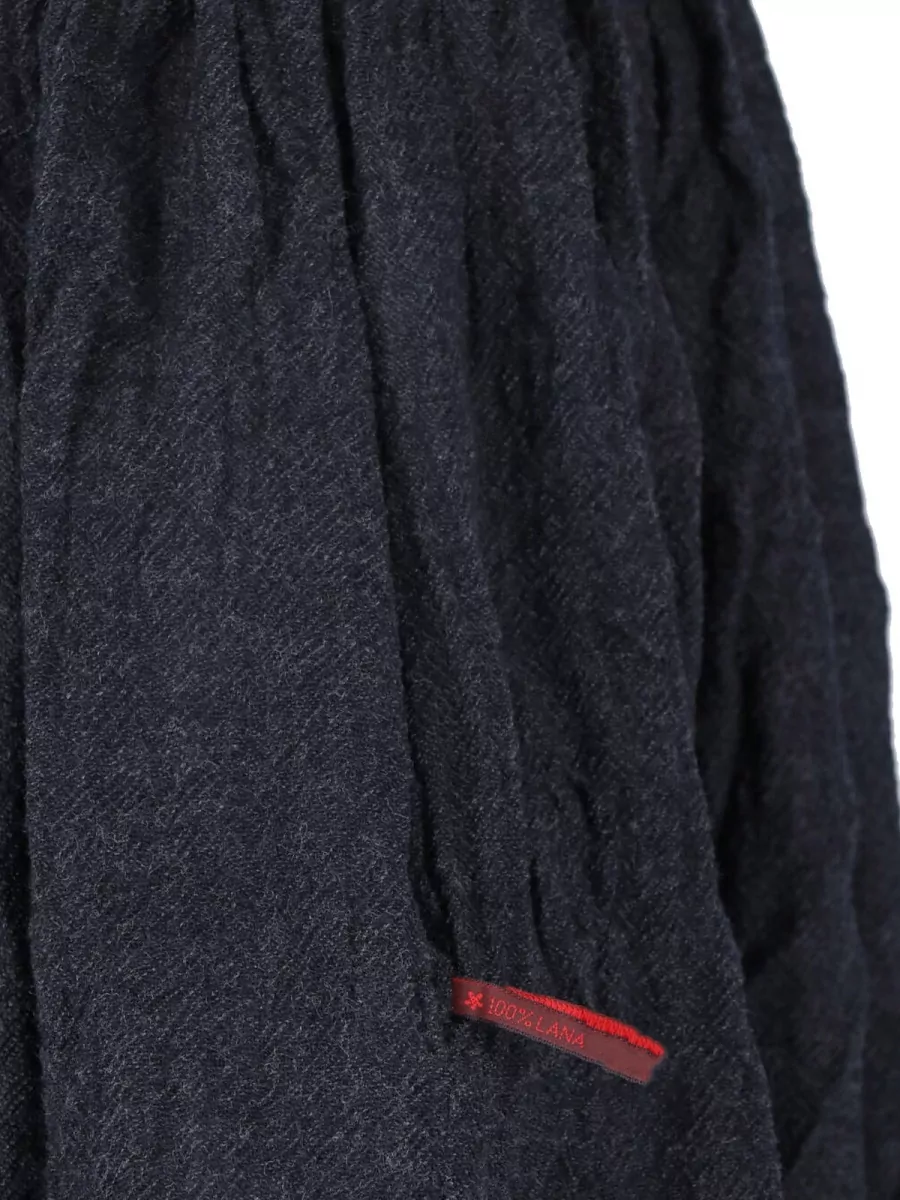 Daniela Gregis Wool Midi Skirt