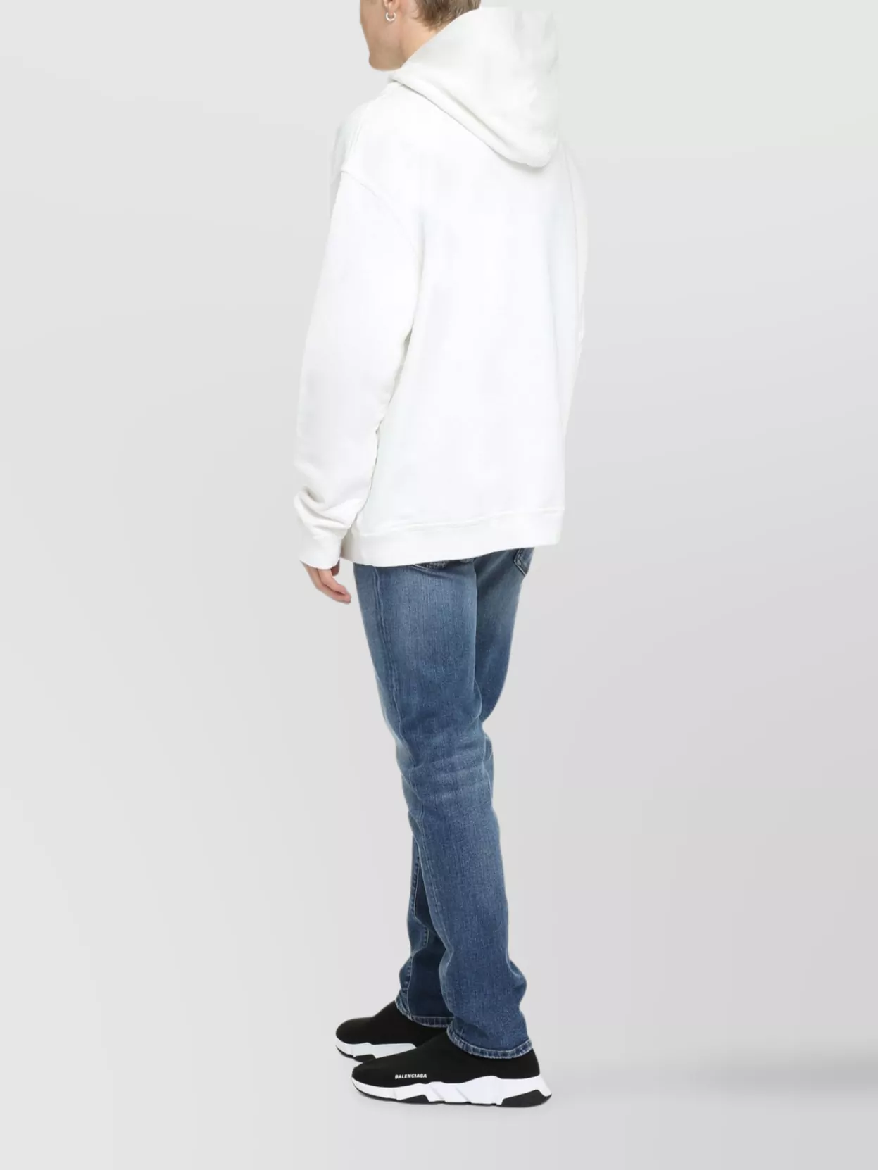 Maison Margiela Hooded Sweatshirt With Ribbed Cuffs And Hem
