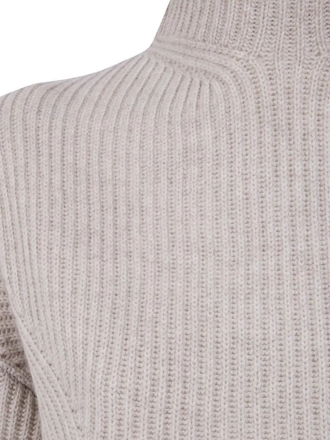 Kujten Asymmetric Back High Neck Sweater