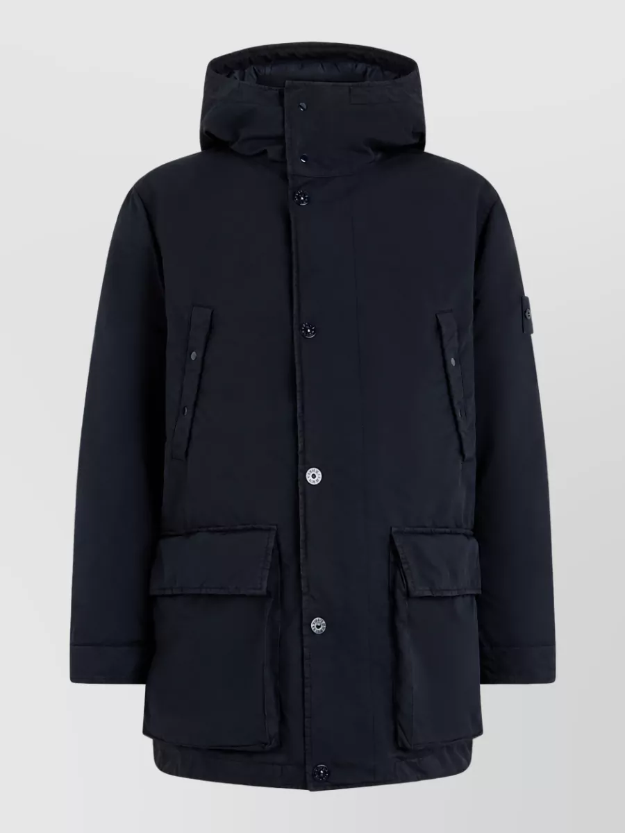 Stone Island down hooded parka jacket