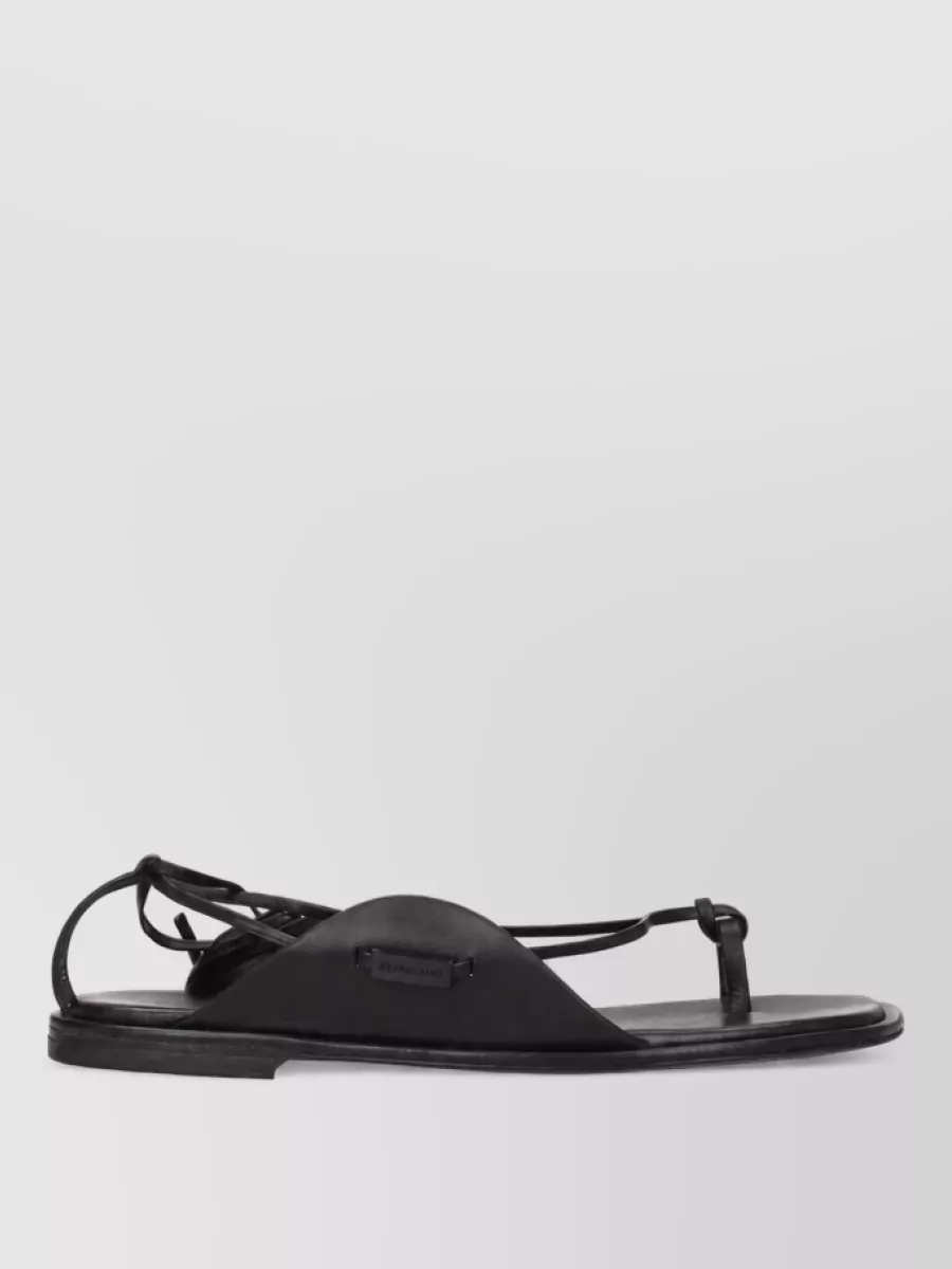 Ferragamo Leather Thong Sandals