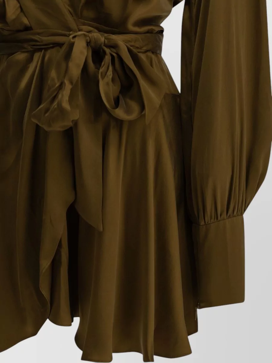 Zimmermann Silk Wrap Mini Dress