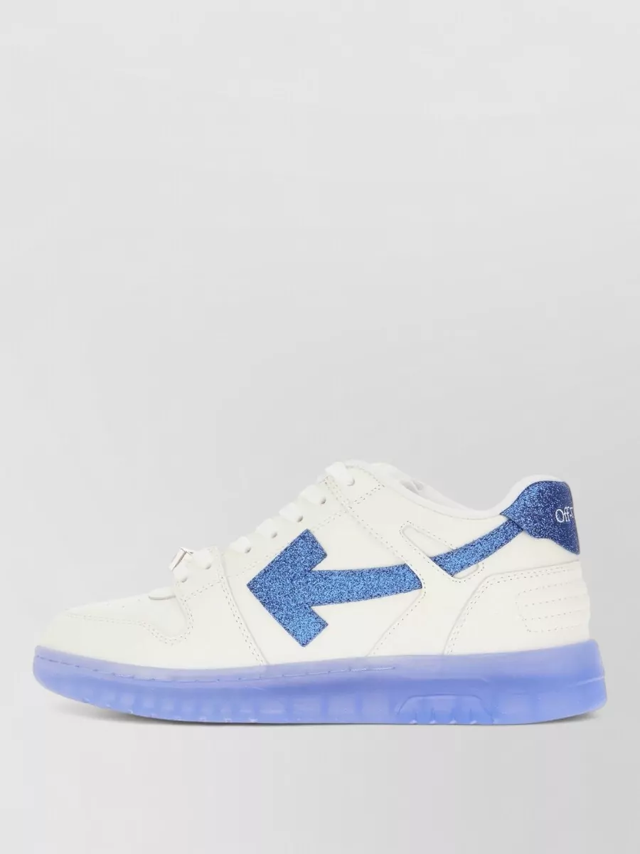 Off-White Leather Low-Top Sneakers