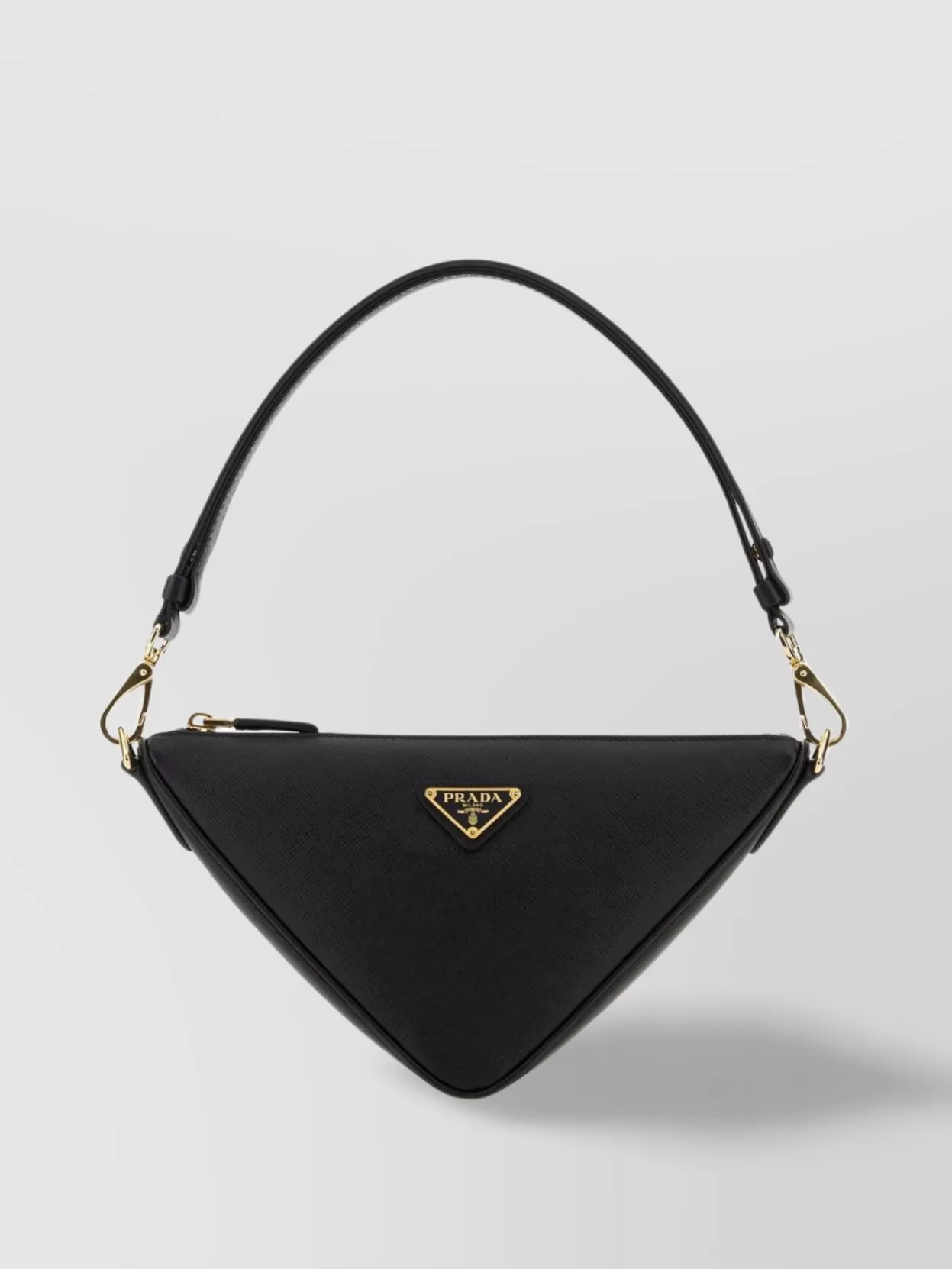 Shop Prada Leather Triangle Shoulder Bag