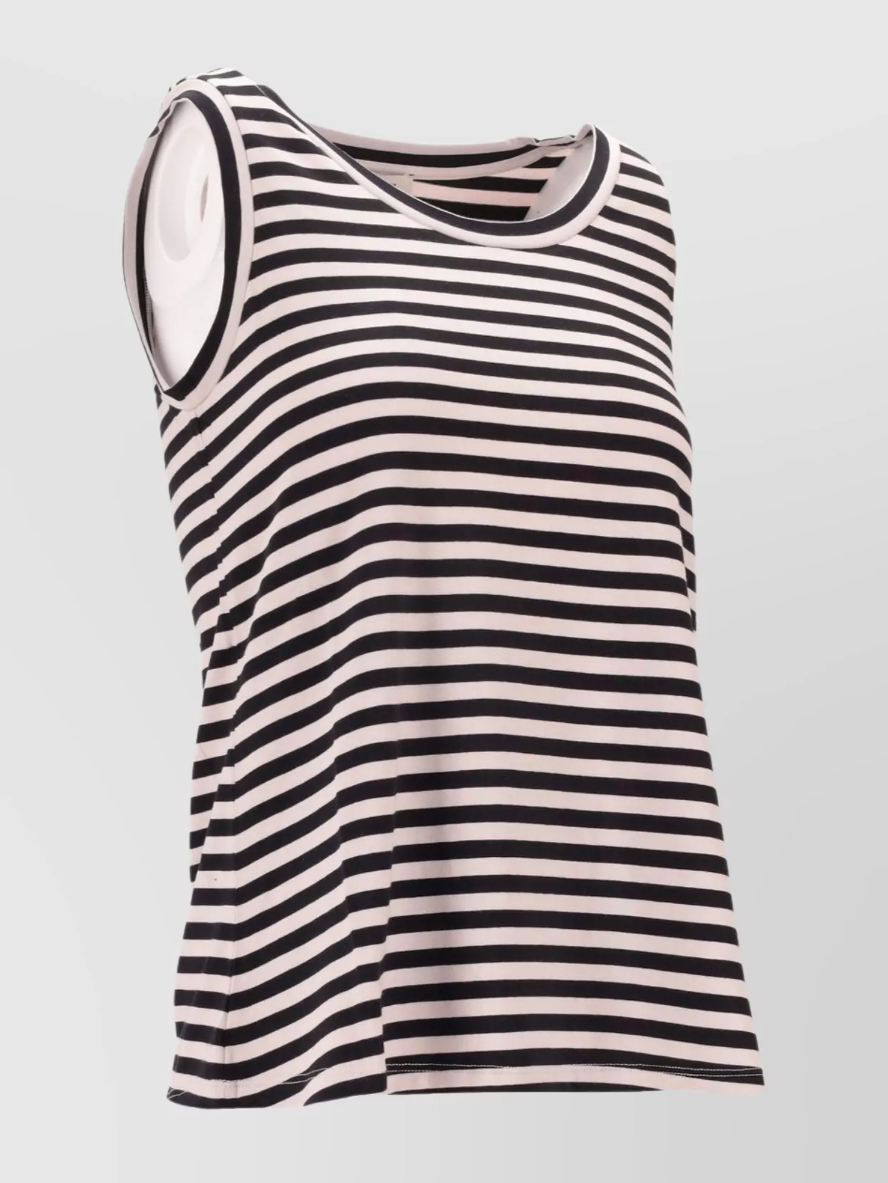 Max Mara Erbert Striped Sleeveless Round Neck Top