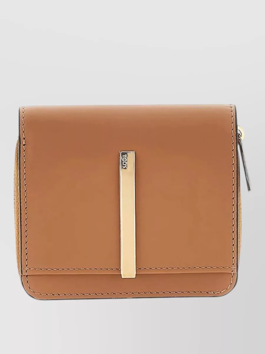 Tod's leather business card holder