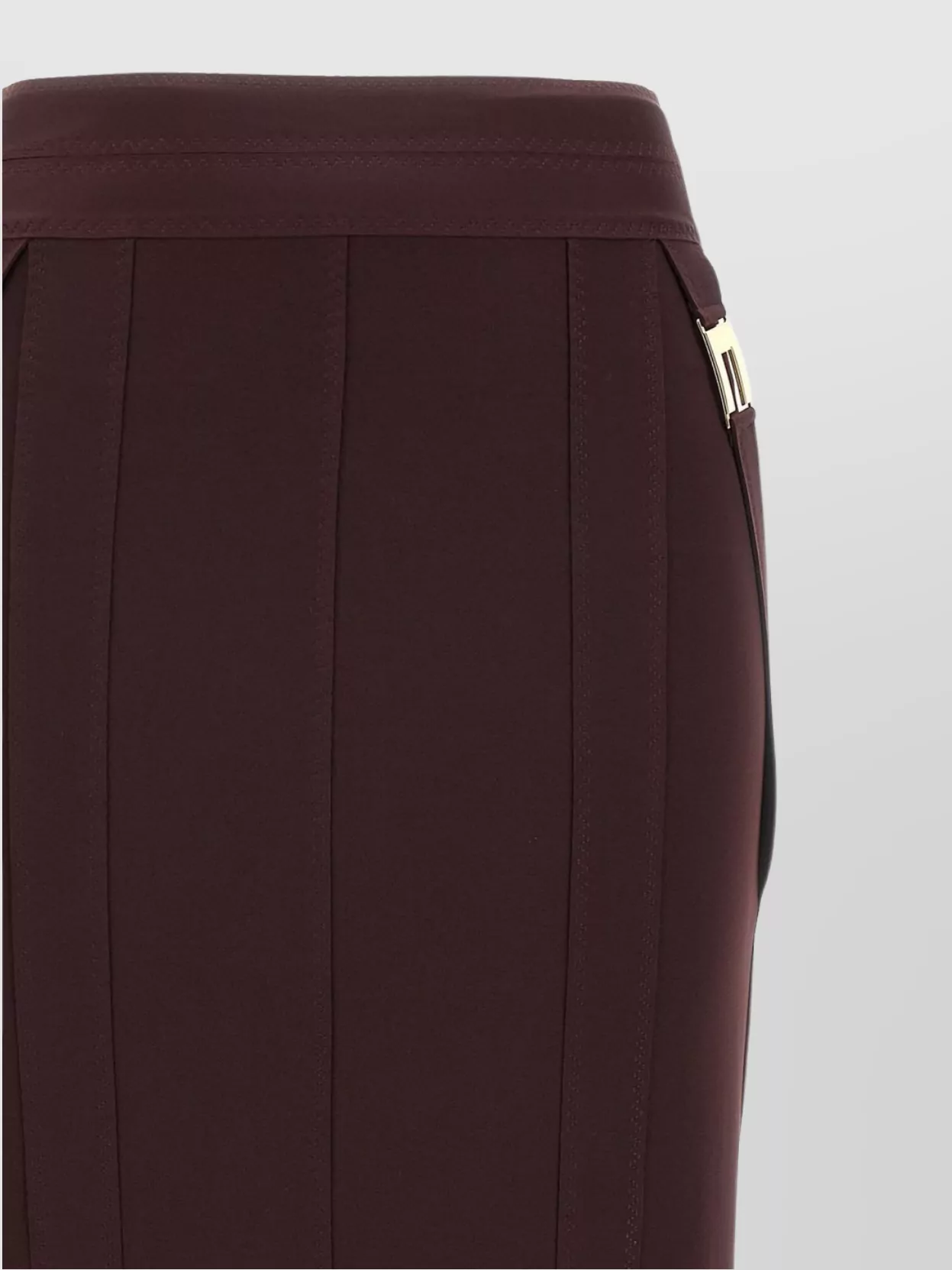 Elisabetta Franchi High Waist Skirt Seam Detailing Knee-Length