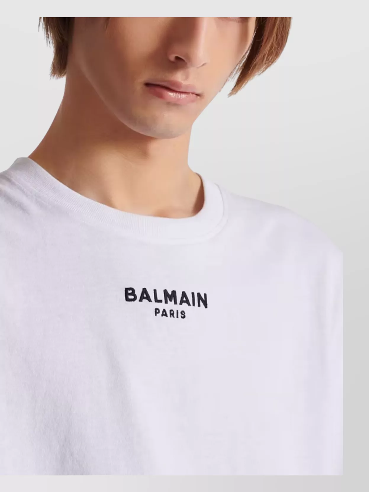 Balmain Logo Embroidered Short Sleeve T-Shirt