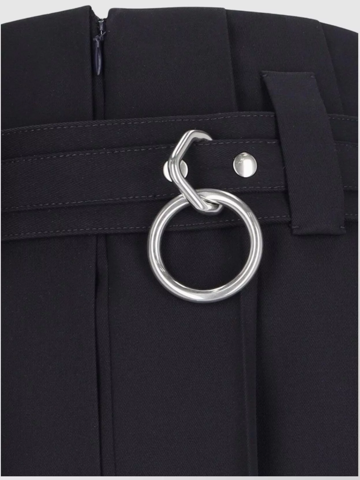 Prada Knee Length A-Line Skirt With Belted Waist