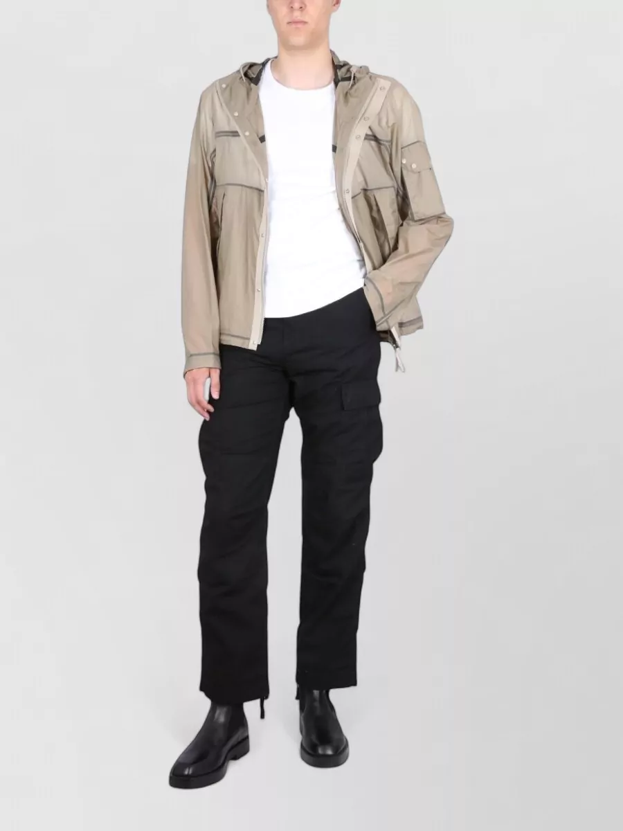 Ten C hooded raincoat