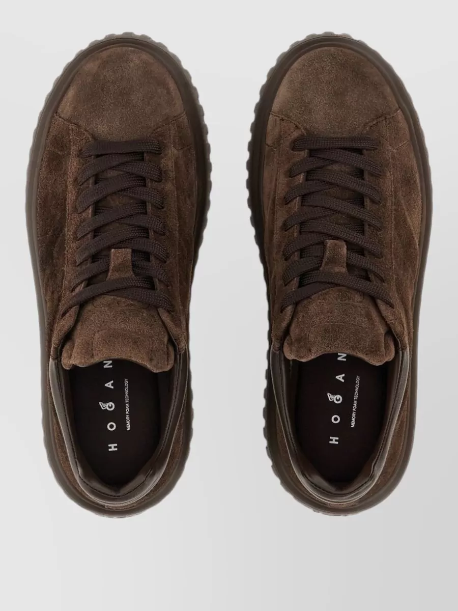 Hogan Leather Low-Top Lace-Up Sneakers