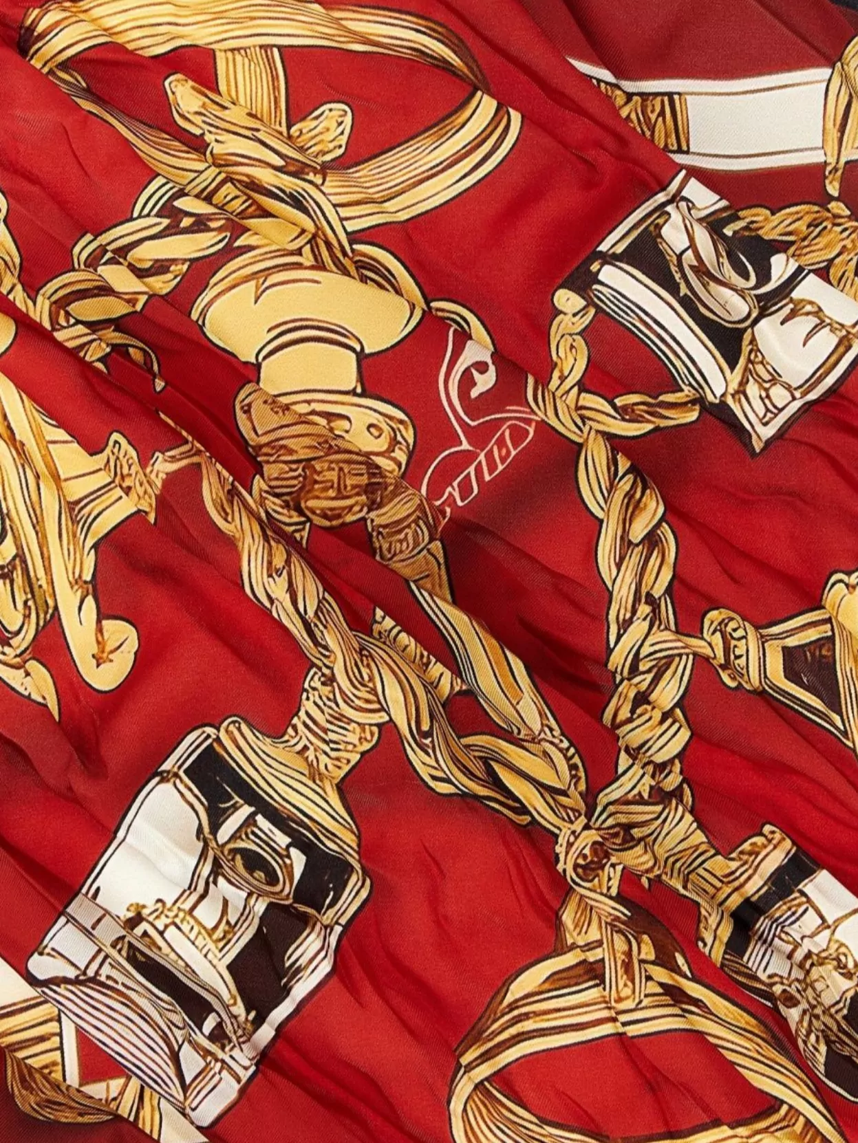Balenciaga Twill Scarf With Bold Print Design