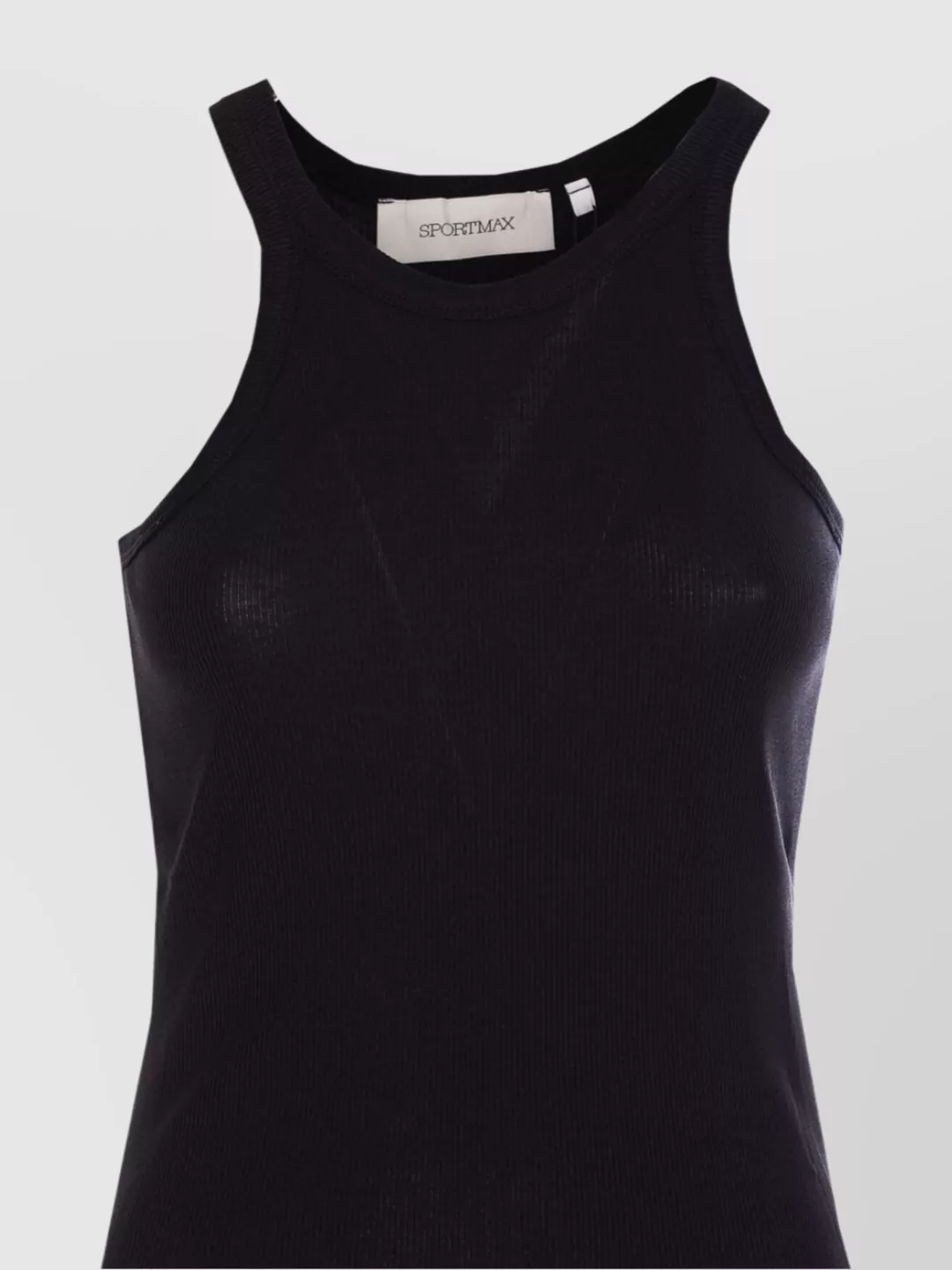 Sportmax Sleeveless Racerback Ribbed Top