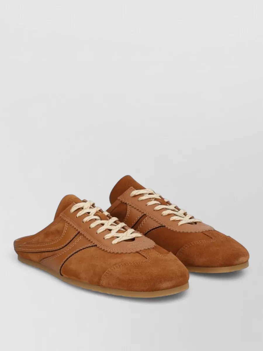 Dries Van Noten Leather Slippers