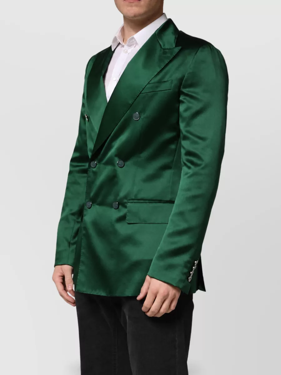 Dolce&Gabbana Satin Double Breasted Blazer