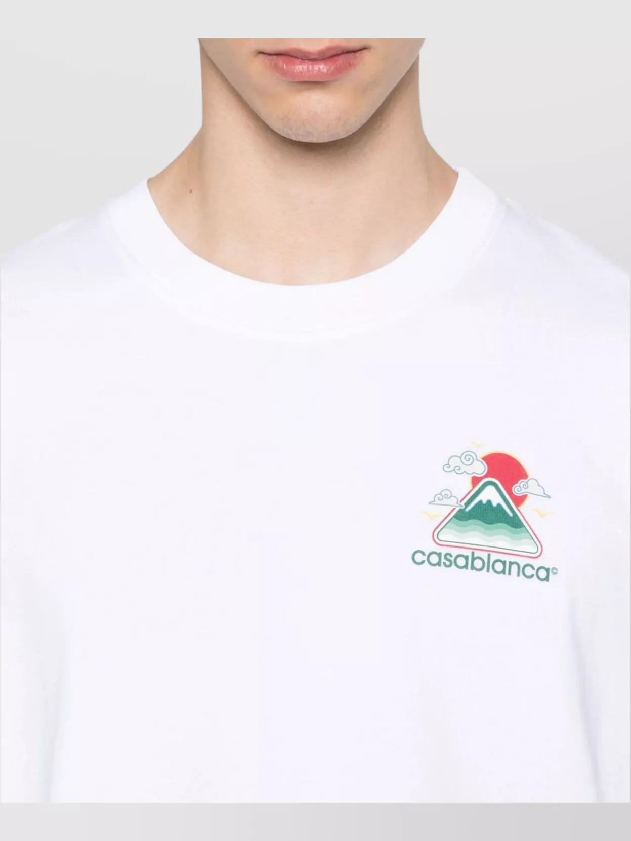 Casablanca Wavy Mountain Graphic Print T-Shirt