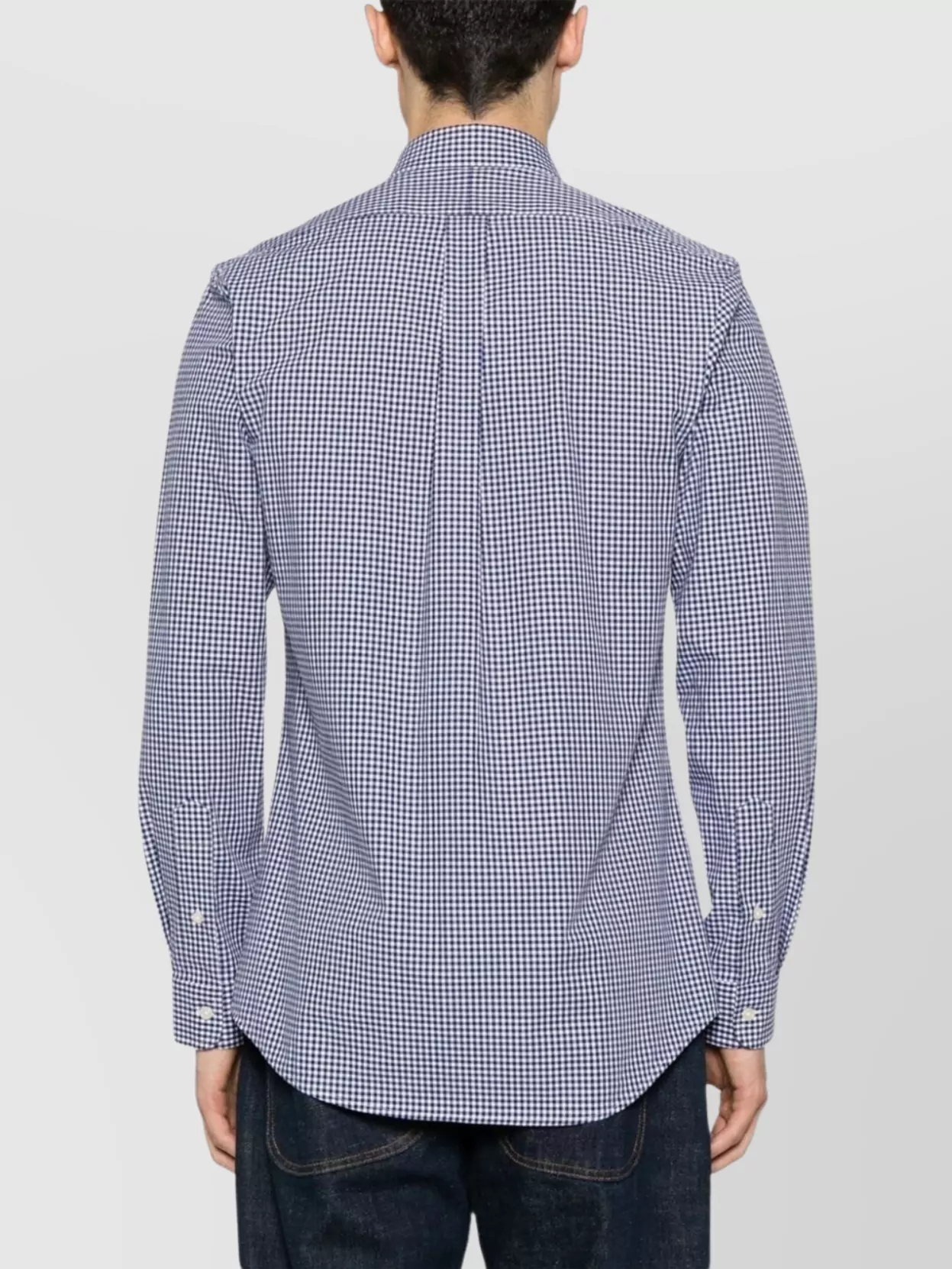 Ralph Lauren Shirt Gingham Check Box-Pleat Detail