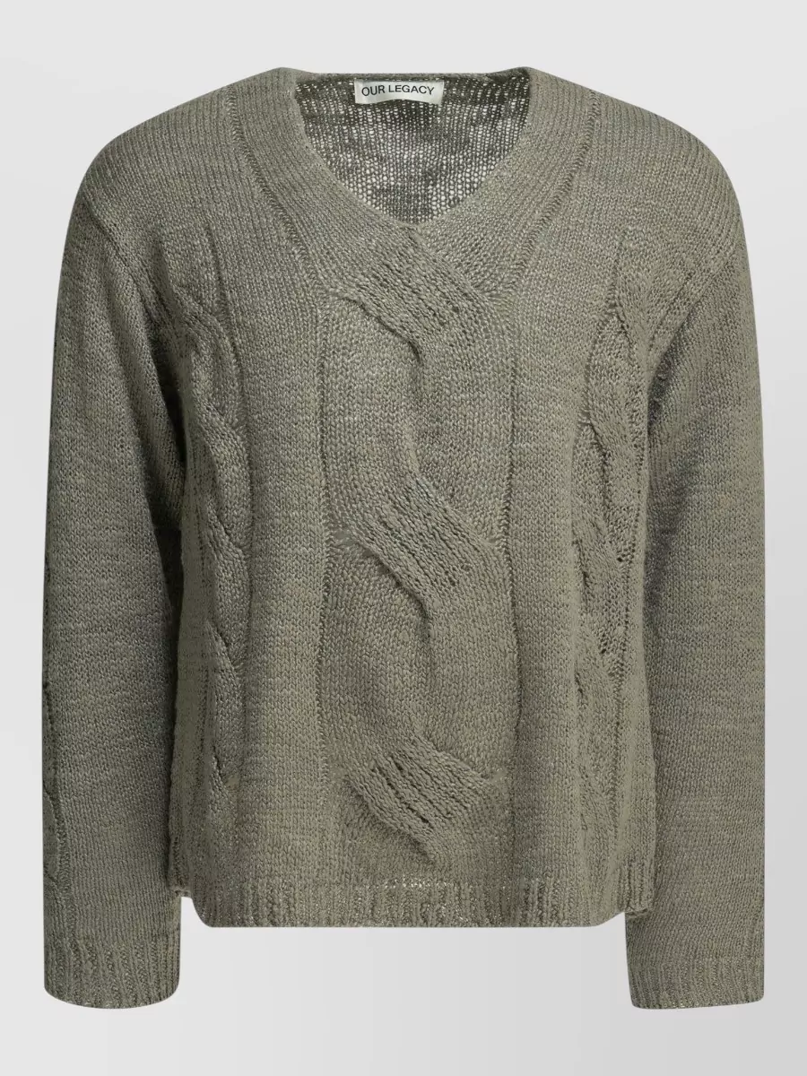 Our Legacy Silk v-neck sweater
