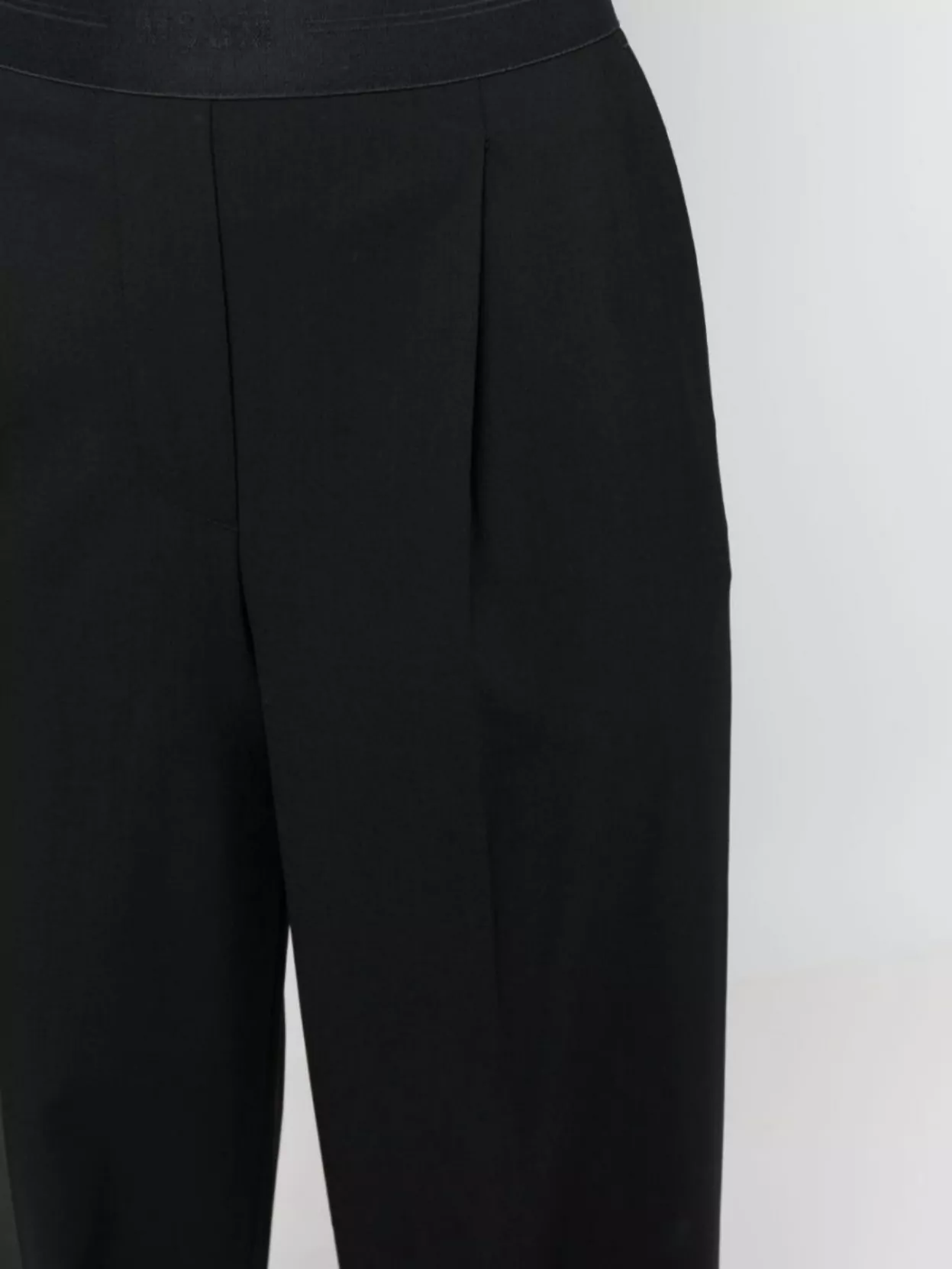 Msgm Wide-Leg High-Waist Trousers Pleated Design