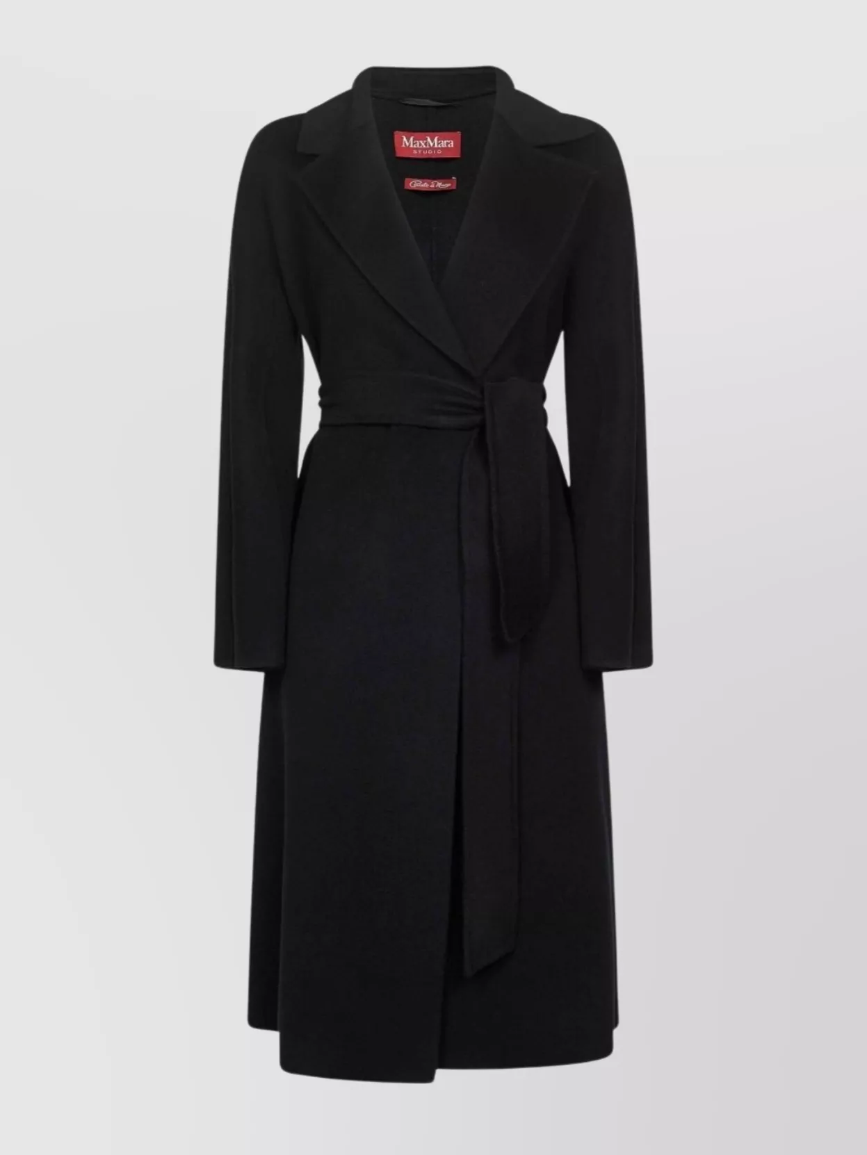 Max Mara Wool Coat In Black