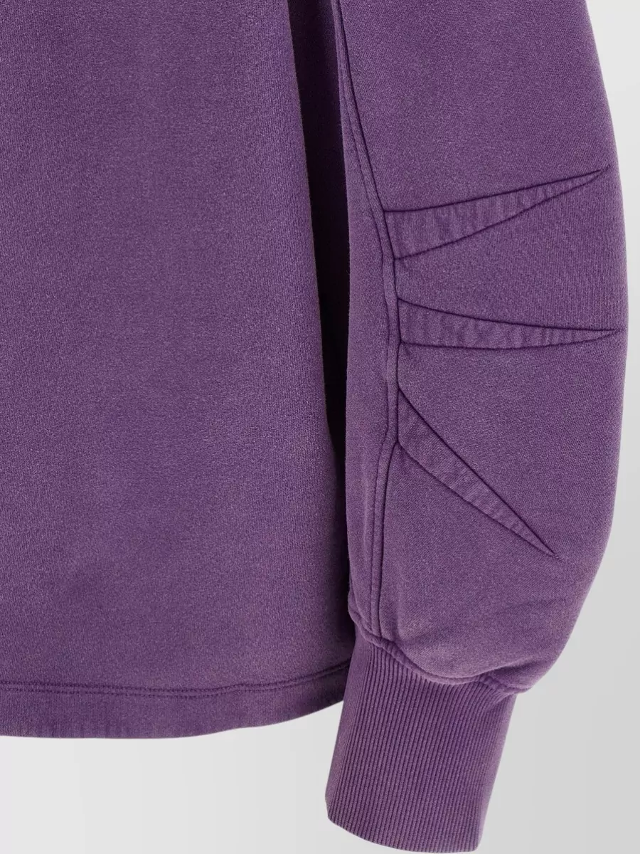 The Attico Slit Sweatshirt Asymmetric Hem Ribbed Cuffs