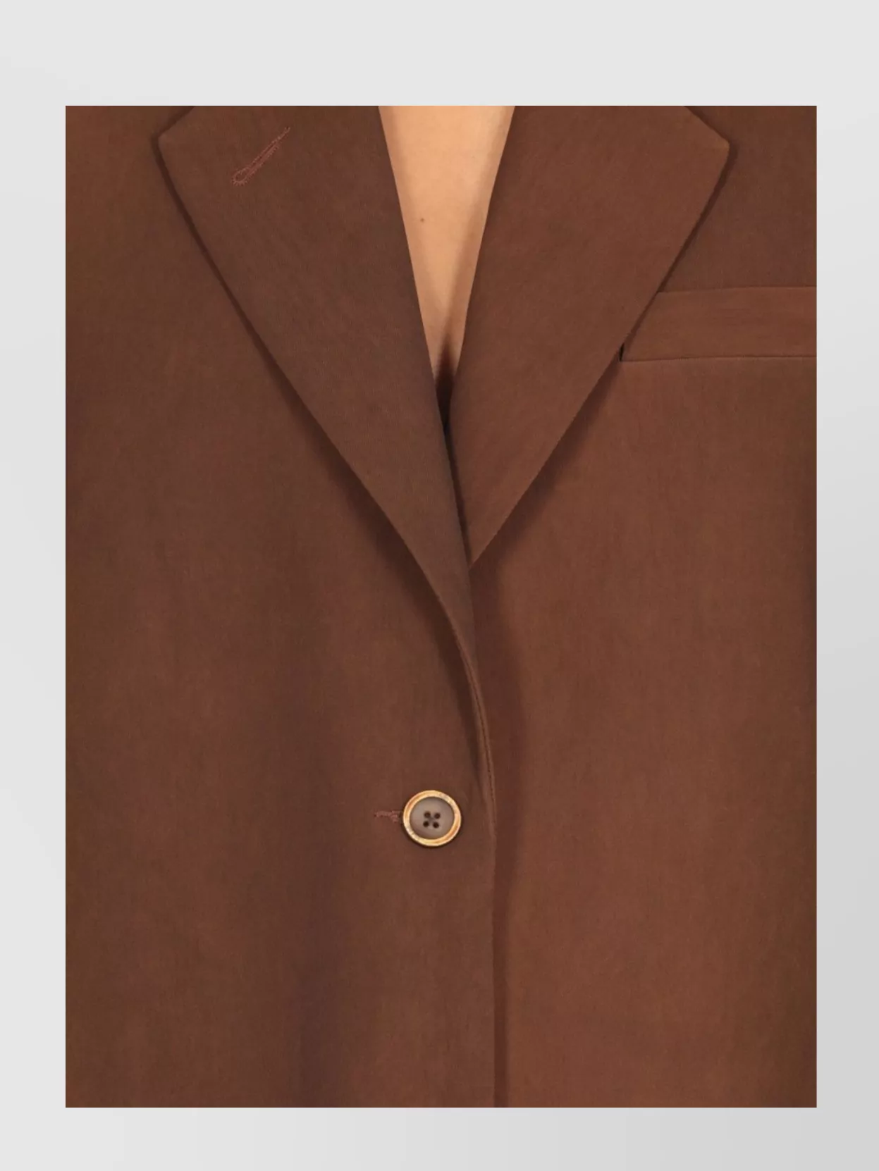 Uma Wang Women's Structured Viscose Blazer With Notched Lapel